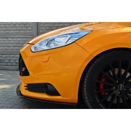 Накладка сплиттер на передний бампер вариант 4 на Ford Focus III ST